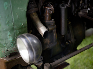Exhaust pipe of retro tractor