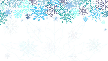 Elegant christmas background. Use your webpage, frontpage, card, invited card. Snowflakes ornament. Vector illustration. Eps 10.