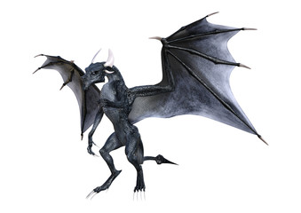 Fototapeta premium 3D Fantasy Fantasy Dragon na białym tle