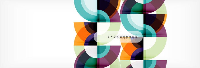 Vector circular abstract background