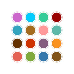 Set of color apps icons. Vector Illustration. EPS10