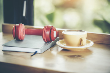 Coffee cup in coffee shop