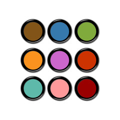 Set of color apps icons. Vector Illustration. EPS10