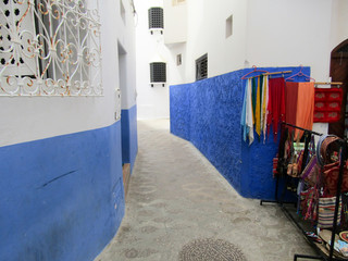 Blue coridor in Chaouen