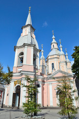Fototapeta na wymiar St. Andrew's Cathedral in St. Petersburg.