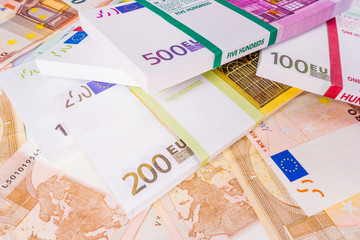 Euro Money. euro cash background.
