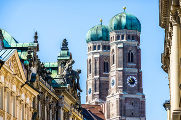 Fototapeta premium Famous Munich Cathedral - Liebfrauenkirche