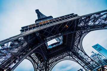 The Eiffel Tower in Paris.