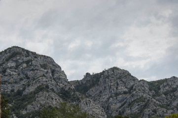 Fototapeta na wymiar Mountains near Kruja