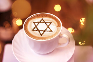 a cup of coffee in Israel