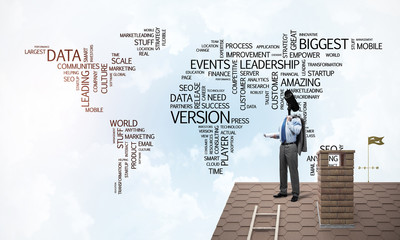 Concept of home security and privacy protection with camera head