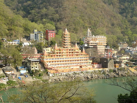 templo nas margens do Ganges