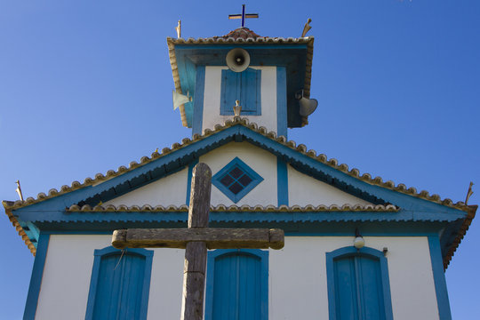 S&atilde;o Geraldo Chapel in the city of Tr&ecirc;s Barras in the interior of Minas Gerais in Brazil