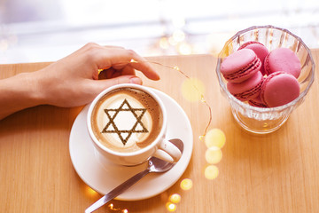 a cup of coffee in Israel