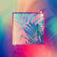 design image of a plant on a gradient background