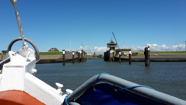 Entrance of the Buesum Harbor