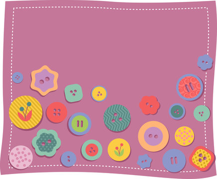 Buttons Background Illustration