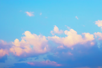 Dramatic sunset and sunrise sky