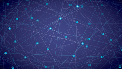 Obraz premium Starry sky map, random schematic bright stars