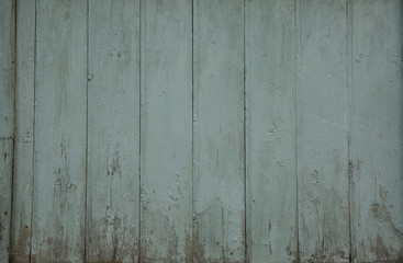 Blue barn wooden wall planking wide texture. Paint Peeled Azure Weathered Isolated Surface.