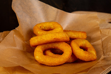 Fried squid rings