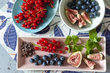 sommerliche frische Beeren