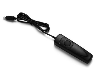 Obraz premium Remote controller for digital camera isolated on white background.