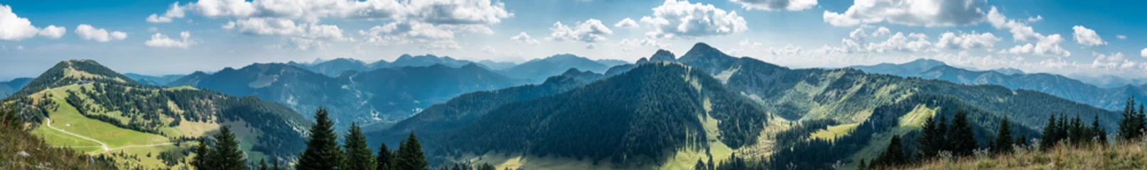 Wandcirkels plexiglas view from setzberg mountain © fottoo