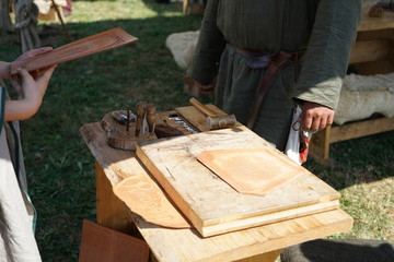 Editing and engraving leather is an old art of craftsmanship
