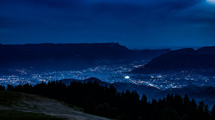 Nightfall on Alps City