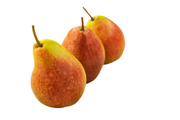 ripe pears isolated on a white background