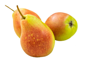 ripe pears isolated on a white background