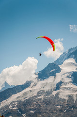 Parapente et Mont Blanc