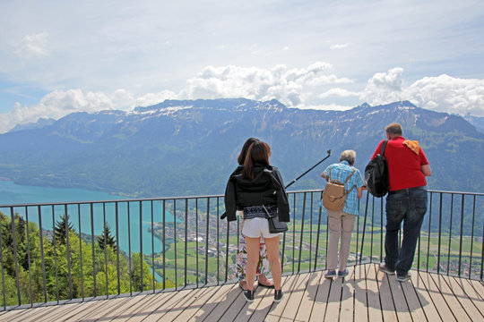 Touristen, Berner-Oberland, Alpen Schweiz, Harder