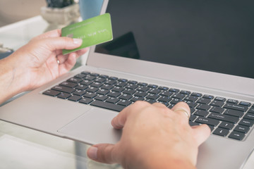 Paying online with credit card