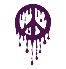 Dripping Peace Sign