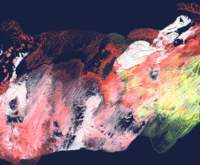 Abstract acrylic and watercolor painted background.