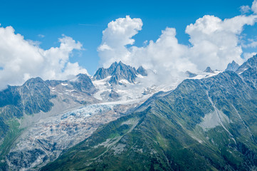 Obraz premium Glacier de la vallée de Chamonix