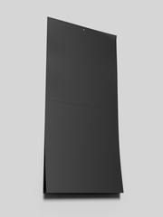 Blank wall calendar for mock up design. 3d render illustration.