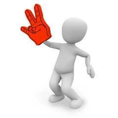 international hand signals in different colors