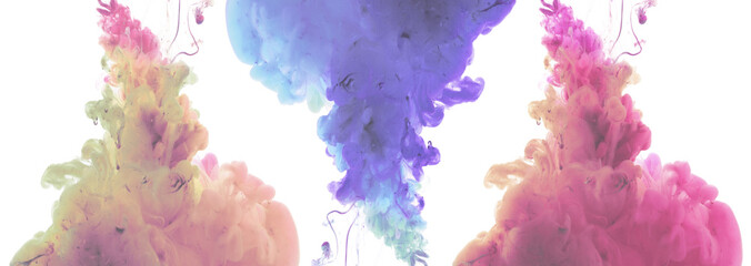 Obraz premium Acrylic colors and ink in water.