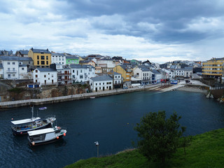 Fototapeta na wymiar View of the seaport of Tapia de Casariego, Asturias - Spain