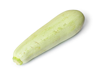 Single damaged squash vegetable marrow zucchini