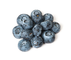 Group of fresh juisy blueberries