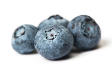 Group of fresh juisy blueberries