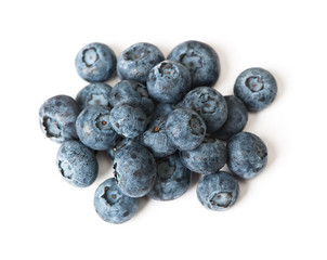Group of fresh juisy blueberries