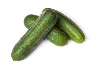 Group of natural cucumbers