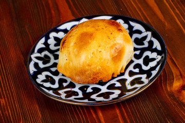 Uzbek traditional samosa