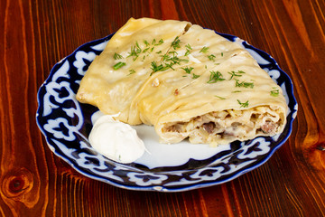 Traditional uzbek Hanum