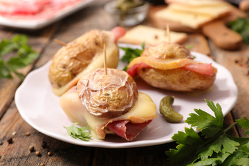 potato with raclette cheese